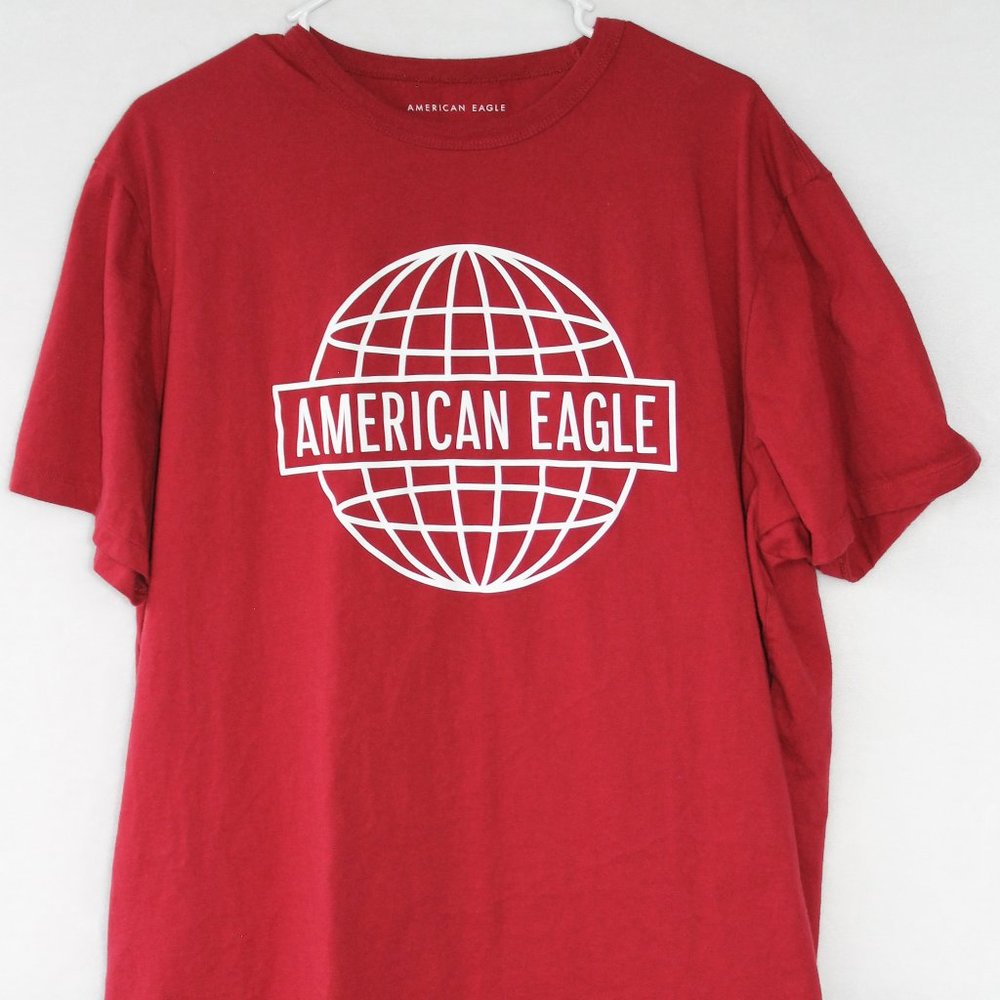 American Eagle Tee Shirt - XXL - Red / White